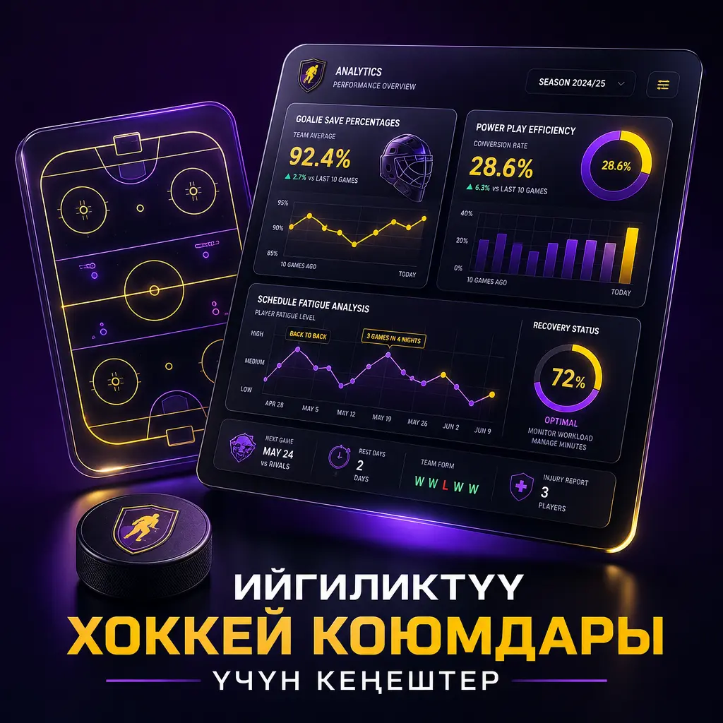 Хоккейге коюм коюу боюнча ийгиликтүү стратегия үчүн дарбазачылардын статистикасы, формасы жана бюджетти көзөмөлдөө кеңештери