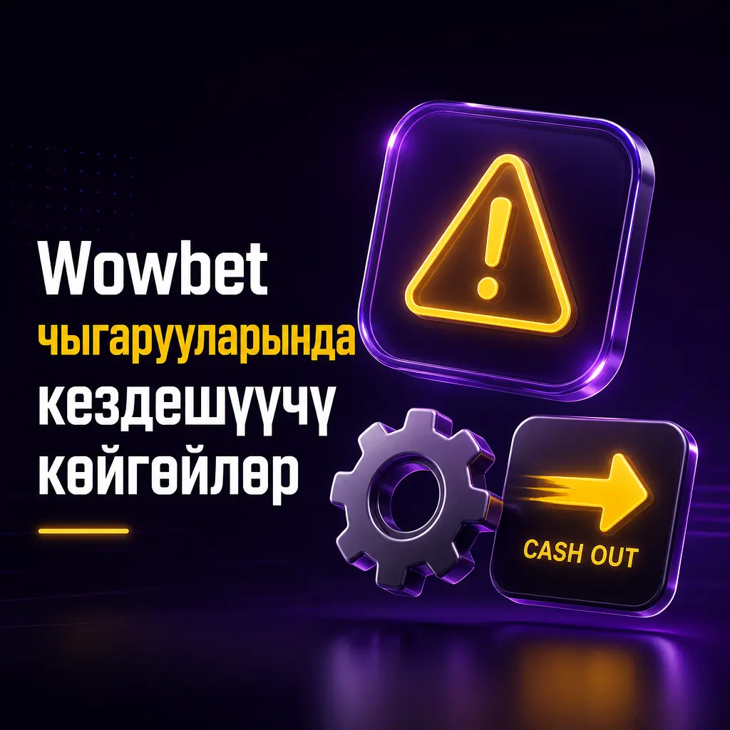 Wowbet платформасында каражат чыгарууда кездешүүчү көйгөйлөр жана аларды чечүү жолдору көрсөтүлгөн сүрөт