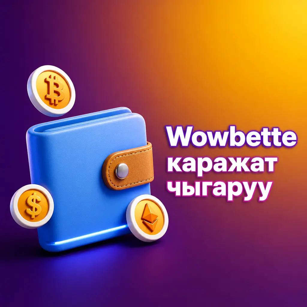 Wowbette сайтынан каражат чыгаруу үчүн Элкарт картасын тандап, суманы киргизип, суранычты ырастоо кадамдары
